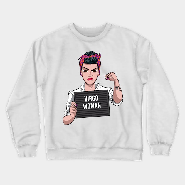 Virgo Woman Crewneck Sweatshirt by Surta Comigo